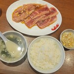 焼肉冷麺やまなか家 - ◆ライスセット plus B元氣カルビ&鶏セセリ