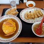 餃子の王将 - 天津飯定食