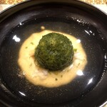 すし膳 はる真 高田店 - マリモのお料理 下のホワイトソースとの相性バッチリ