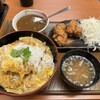 Tonkara Tei - かつ丼(大盛)&から揚げ・味噌汁セット❗️
