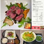 豊南焼肉 - 鳳来牛,和牛ステーキ定食,豊南焼肉(愛知県豊田市)TMGP撮影