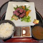 Hounan Yakiniku - 鳳来牛,和牛ステーキ定食,豊南焼肉(愛知県豊田市)TMGP撮影