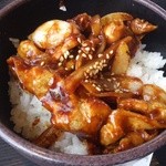 街かど屋 - ミニ豚味噌丼のアップ写真