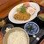 おひるですよ - 料理写真:スペシャル定食（とんかつ+サラダ+味噌汁+小鉢2種+漬物+目玉焼き+ウインナー（今回なぜかハム）¥740