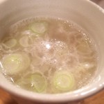 焼鳥 若竹 - 〆は鶏ガラスープ
      これが飲みたくて通っている