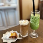 cafe Meteor70mi - ミルクコーヒー&ミックスジュース（ベジタブル）