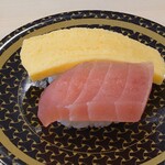 はま寿司 - まぐろ・旨だしたまご二種盛り100円