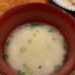 Teppansake No Kigaru - 鯛のあらの味噌汁〜サービス