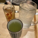 Sushi Sake Sakana Sugidama - 乾杯！（コーン茶・プレーン酎ハイ・緑茶）