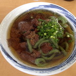 留さんうどん - 14年2月。よもぎ並うどんのどぎ仕様