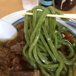 留さんうどん - 14年2月。よもぎ麺