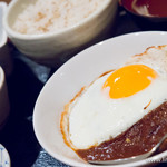 ゆにおん食堂 - 【2014年3月訪問】粗挽き自家製ハンバーグ定食