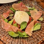 Burrata and Prosciutto caprese