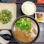 麺八 - おやカレーうどん(小)＆白ご飯(小)