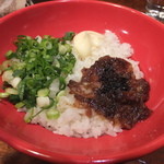 ラーメン若松 - 肉めし（並）です。