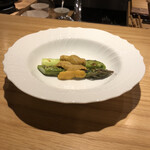 吉花 - 雲丹とアスパラ　アスパラの底力がすごい