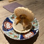 動悸 - 鶏白レバーとあんぽ柿の最中