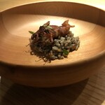 吉花 - イカ墨のリゾット　コクと旨み