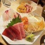 出羽鮨 - 刺盛り。