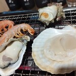 キラクニ - 浜焼き盛り