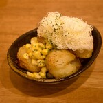 Warm Potato Butter Corn