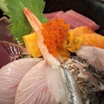 Isari Juu Hachi Ban - 海鮮丼　酢飯です