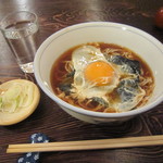 室町 砂場 - 「月見そば」