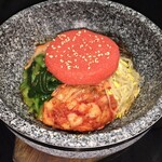 Stone-grilled cod roe bibimbap (soup included)