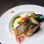 Pan-fried sea bass (limited time only)