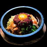 石锅肉脍拌饭 (附汤)