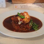 太陽カレー - デラックスカレー(三元豚ロースカツ・エビフライ・愛媛産ハモフライ)