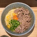 うどん大社 気玖川 - 肉と釜玉うどん