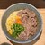 うどん大社 気玖川 - 料理写真:肉と釜玉うどん