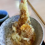 Teuchi Soba Konoka - 海老が大きなミニ天丼