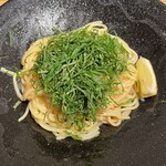 下川六〇酵素卵と北海道小麦の生パスタ 麦と卵 - 絶品たらこスパゲティ(980円)