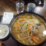 Mendokoro Oogi - ｢野菜うどん特盛｣一式