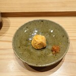 我逢人 - 鮟肝ペーストと奈良漬け