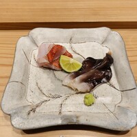 我逢人 - 勝浦金目皮炙り、とりがい
