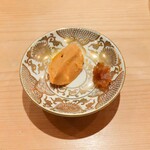 鮨 さかい - 鮟肝ペーストと奈良漬け