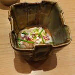 鮨 さかい - 鯛に鯛の身と骨で取ったスープ