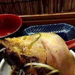 俺の中華たなか家 - チャーシューを熱々つけ汁に浸しておくと(゜o゜;❗ホロホロ♬柔らかぁ〜♥