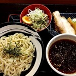 俺の中華たなか家 - 「つけ麺醤油」が「Bonus味玉」と共に着盆＼(^o^)／
