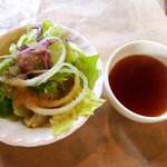 アンドラ - 地中海料理 アンドラ ＠佐野 本日のランチに付くサラダとオニオンスープ