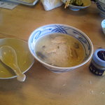 杉ケ瀬ヤナ - 鮎だけ雑炊－泉屋と違って出汁も鮎のみです