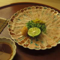 割烹 やました - 鱧の薄造り
