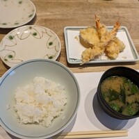 天ぷら新宿つな八 大丸東京店 - 海老、さつまいも