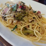 Osteria Rana - 燻製鯖と三浦野菜のアーリオオーリオ