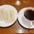 カフェシュール - 料理写真:ミックスサンドとホットコーヒー