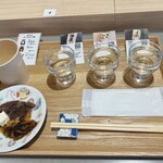 Yaesu Ishikawa Terasu - 日本酒飲み比べセット。