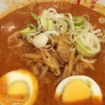 蒙古タンメン中本 - 冷やし味噌卵麺アップ